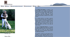 Desktop Screenshot of caringpetservice.com